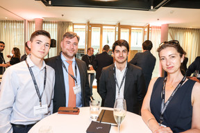 Léopold Nazeyrollas, Julien A.Nazeyrollas (Vistra), Gonzalo Burgaleta Aza (AION Consulting) et Stéphanie Nazeyrollas (BGL). (Photos: Marie Russillo/Maison Moderne)