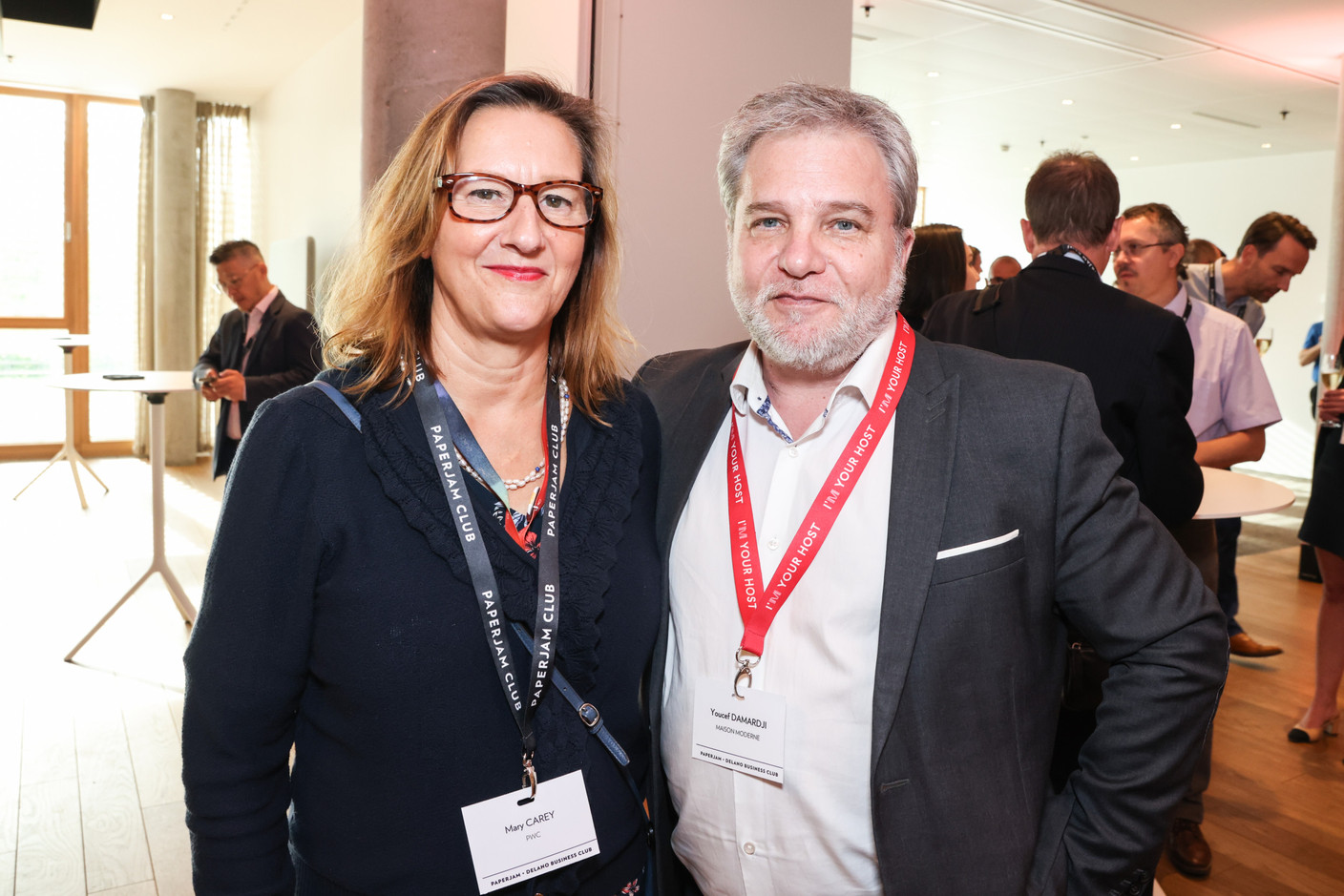 Mary Carey (PwC) et Youcef Damardji (Maison Moderne). (Photos: Marie Russillo/Maison Moderne)
