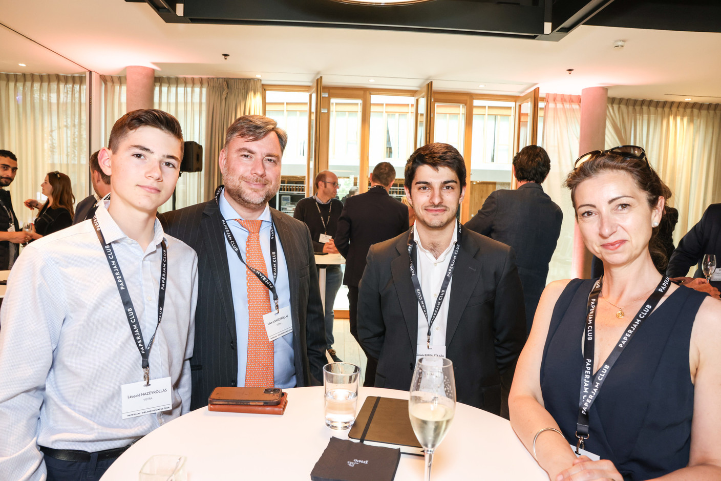 Léopold Nazeyrollas, Julien A.Nazeyrollas (Vistra), Gonzalo Burgaleta Aza (AION Consulting) et Stéphanie Nazeyrollas (BGL). (Photos: Marie Russillo/Maison Moderne)