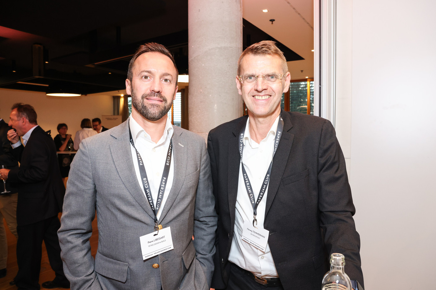Pierre Libessart (Tétris Design & Build) et Herwig Temmerman (BearingPoint). (Photos: Marie Russillo/Maison Moderne)