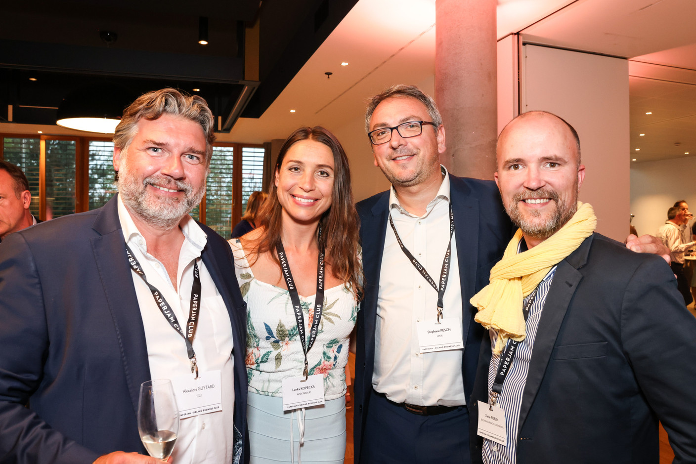 Alexandre Guytard (SQLI), Lenka Kopecka (Apex Group), Stephane Pesch (LPEA) et Xavier Roblin (Baloise Assurances Luxembourg). (Photos: Marie Russillo/Maison Moderne)