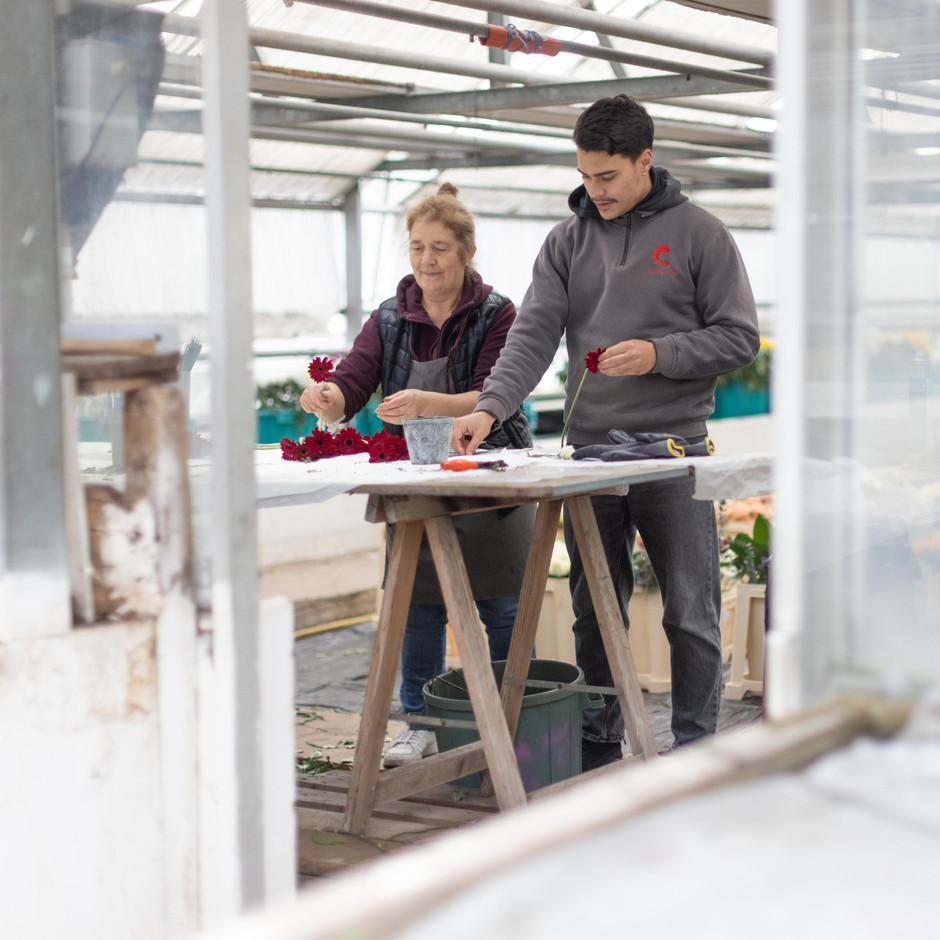 Ten employees work at Fleurs Klopp, including three apprentices. Photo: Guy Wolff/Maison Moderne