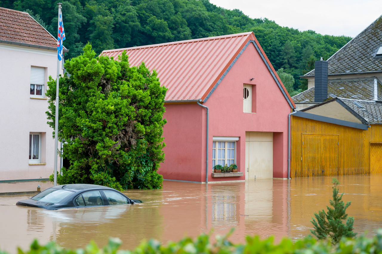 In Born (pictured), as in Echternach, the river Sûre burst its banks and caused major damage, 15 July 2021. SIP / Jean-Christophe Verhaegen