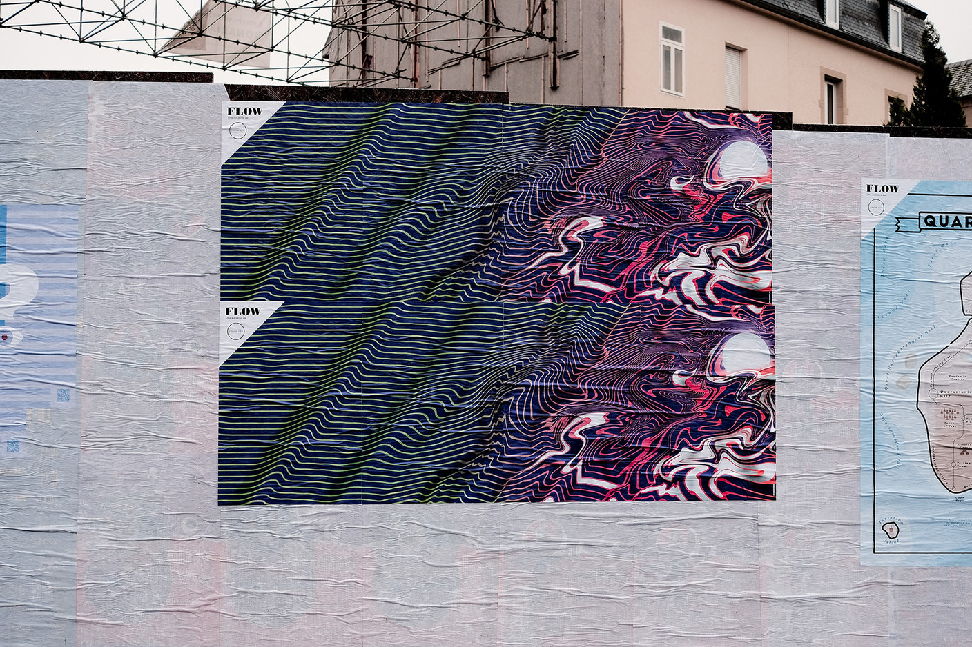Michel Welfringer s’est inspiré des drapeaux maritimes et des couleurs de l’artiste Murakami. (Photo: Cercle Cité-Iyoshi Kreutz)
