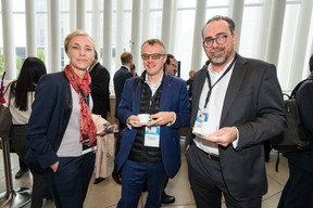 Anne-Sophie Rio-Rotheval of Intertrust Group, Philippe Barthelemy of Weinvest Capital Partners and Eric Nolan of Threestone. Photo: Nader Ghavami