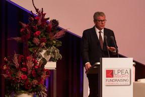 Claus Mansfeldt, chair of the LPEA, is seen speaking during LPEA Insights 2022, 13 October 2022. Photo: Nader Ghavami