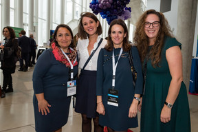 Diana Vinarski of Apex/Sanne (left), Hélène Noublanche of Coller Capital (second from left), Daphné Schraub Chanteloup of HIG Global Holdings (second from right). Photo: Nader Ghavami