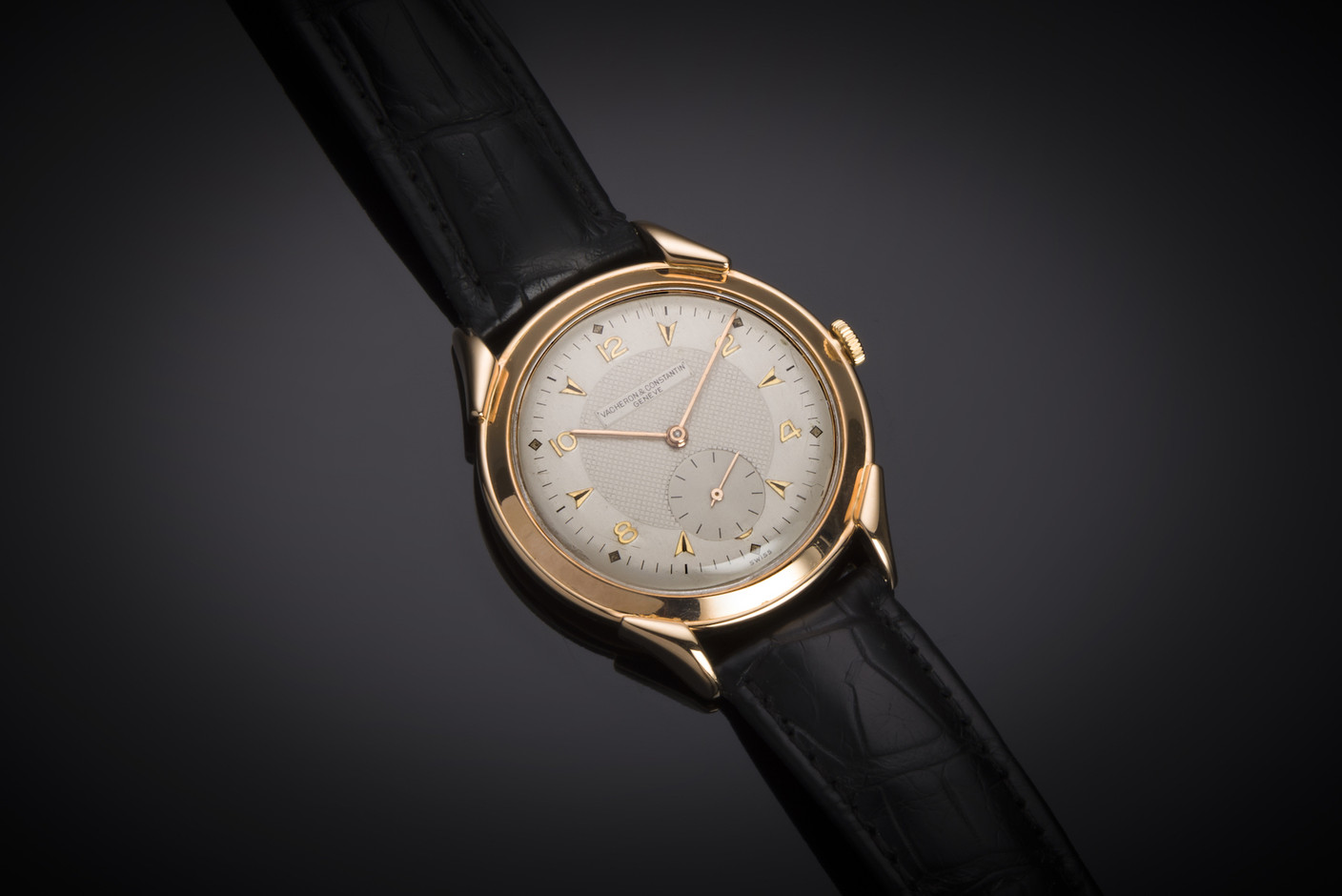 Cette montre Vacheron Constantin de grande taille en or datant de 1940 sera à vendre au prix de 10.000€ par la   Maison Riondet en provenance de Lyon sur le stand 2C31. (Photo: Antiques & Art Fair Luxembourg)