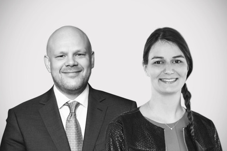 Ross Thomson, managing director chez FundRock Luxembourg, et Émilie Allaert, head of operations and projects chez Lhoft Foundation. (Photo: Maison Moderne)