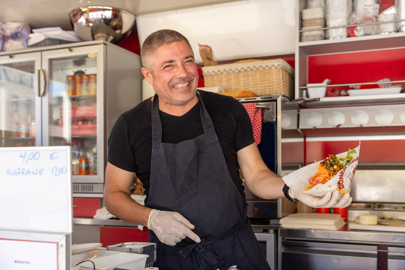 Les arepas vénézuéliennes sont le produit phare du food truck Le delizie di Mario.  (Photo: Romain Gamba/Maison Moderne)