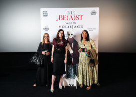 Virginie VArin, Claudie Grisius and Aude Tusamba. (Photo: Stephanie Jabardo)