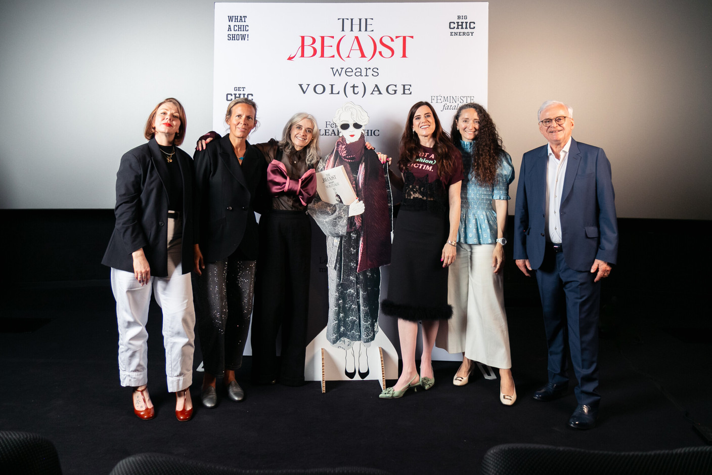 Camille Mutelet, Stéphanie Grisius, Claudie Grisius, Marie-Adélaïde Leclercq-Olhagaray and Henri Grisius. (Photo: Stephanie Jabardo)