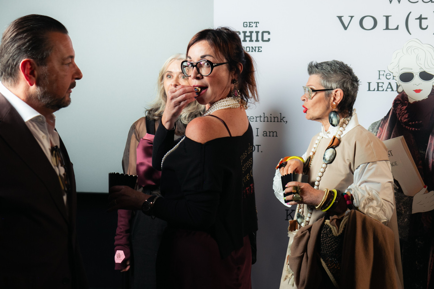 Tom Bausch, Carole Miltgen and Nadine Robert. (Photo: Stephanie Jabardo)
