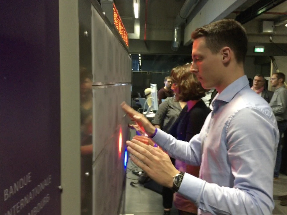 Une des animations sur lesquelles les participants pouvaient s’amuser. (Photo: Paperjam)