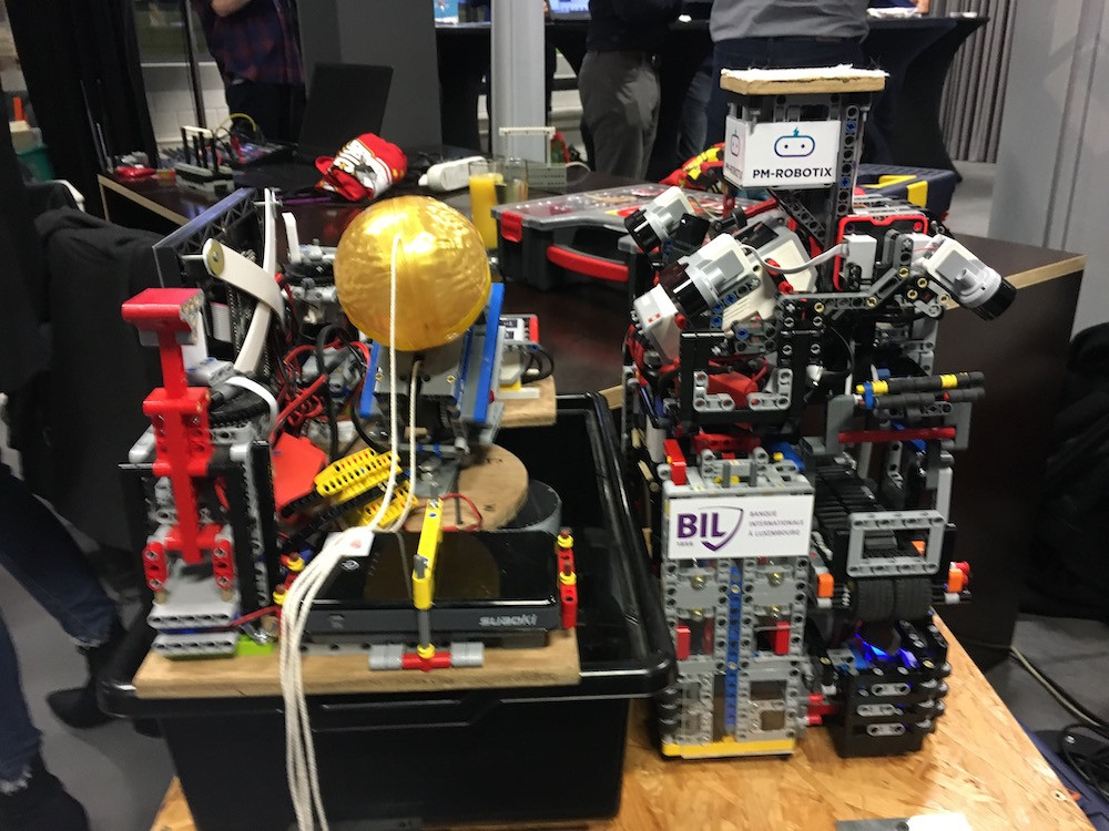 Les robots étaient aussi au cœur des attractions cette année, avec l’organisation d’une compétition de robotique par Planète Sciences et PM-Robotix. (Photo: Paperjam)