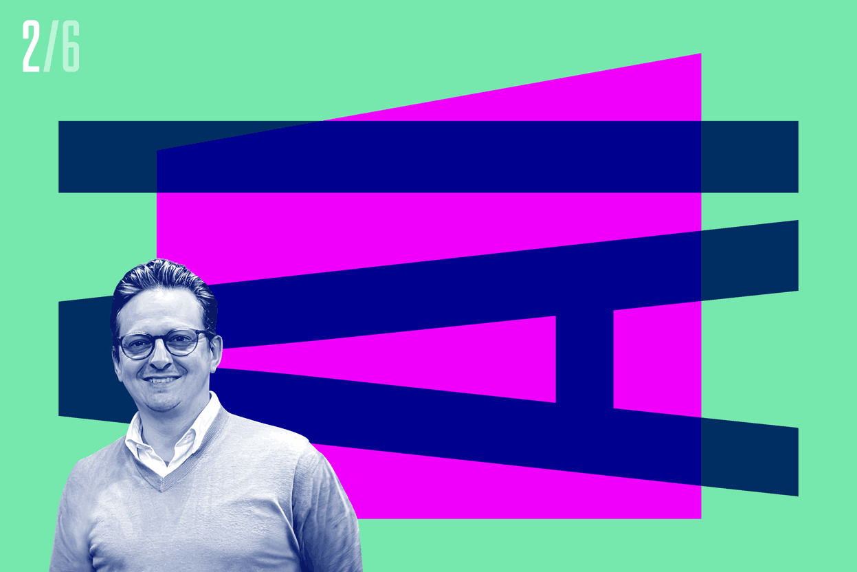 Thomas Friederich, Directeur général d’EarthLab et expert en intelligence artificielle, nous en dit plus sur les formations IA de la House of Training.  Illustration: Maison Moderne; Photo: House of Training