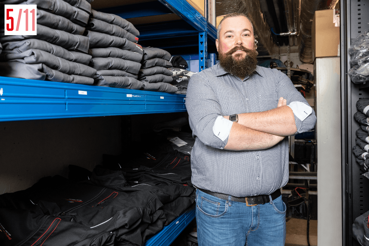 Jérôme Mancini, responsable santé et sécurité au sein de l’entreprise Reckinger Alfred S.A. (Photo: Marie Russillo/Maison Moderne)