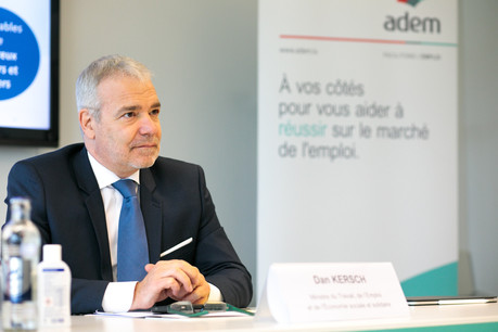 Le ministre Dan Kersch appelle les organismes publics concernés à proposer des stages aux demandeurs d’emploi afin de «contribuer à leur réintégration sur le marché de l’emploi». (Photo: Matic Zorman / Maison Moderne)