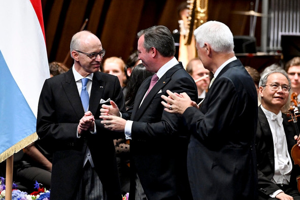 La jeunesse a été au cœur des messages du Grand-Duc, du Premier ministre Luc Frieden et du président de la Chambre des députés Claude Wiseler. (Photo: SIP/Frédéric Sierakowski)