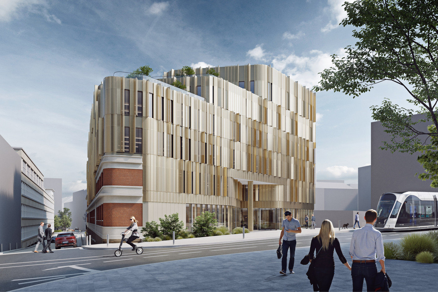 View from the future new street at the rear of the plot. Illustration: architectesassoc+ 
