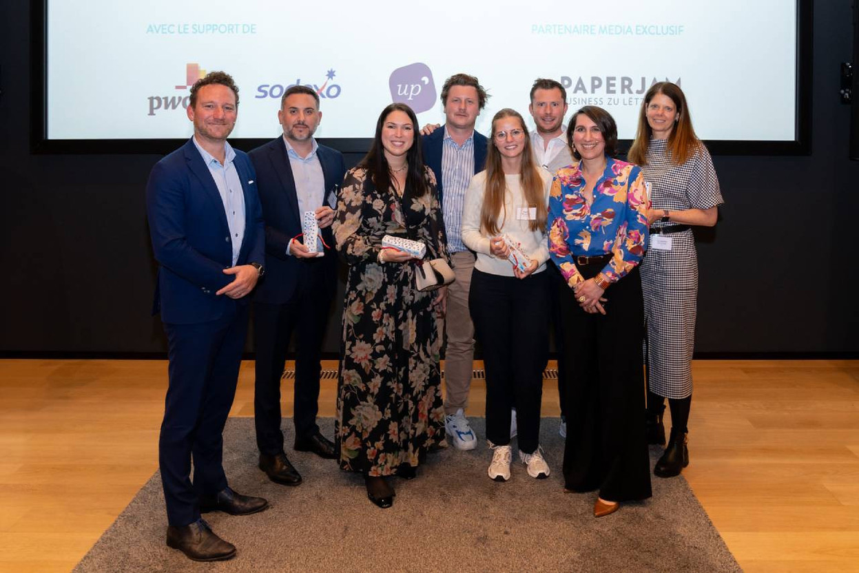 Devoteam, Composil, Ceratizit, la Bil and Restopolis are the winners of the second Sustainability Awards. Photo: Emmanuel Claude/Focalize