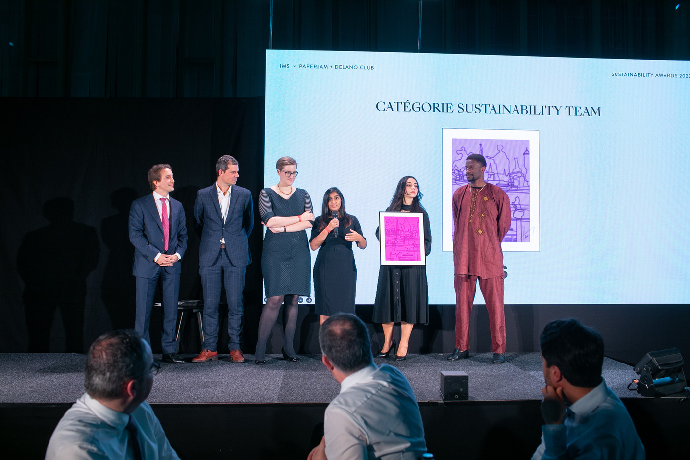 SES, which provides satellite communications services worldwide, was awarded in the Sustainability team category for implementing a new ESG strategy.  Matic Zorman / Maison Moderne