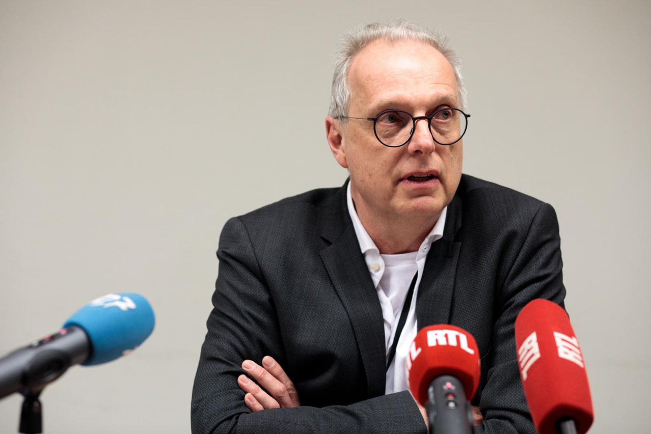 Luxembourg’s chief medical officer Jean-Claude Schmit, pictured during a February 2020 press conference Photo: Matic Zorman