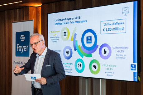 Marc Lauer, le CEO du groupe Foyer, a deux explications pour la baisse de l’assurance-vie en LPS. (Photo: Nader Ghavami)