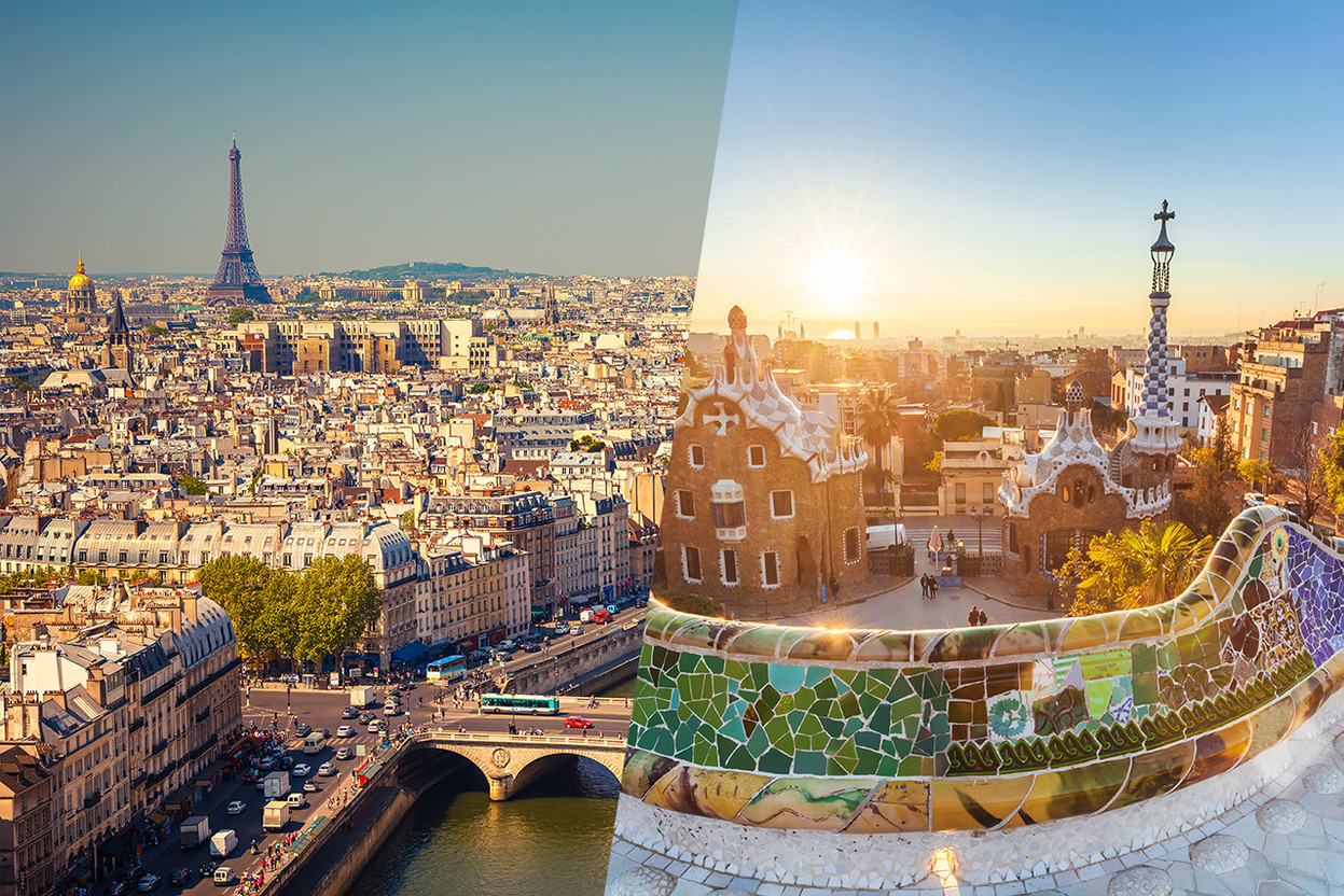 France and Spain remain the preferred holiday destinations of Europeans, finds a study: 8.2% say they intend to travel to France, followed by 7.6% who say they would like to travel to Spain. Photos: Shutterstock