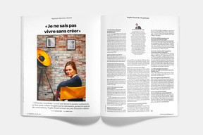 Sophie Ensel (So Graphiste), interviewée par Mathilde Obert et photographiée par Andrés Lejona. ((Illustration: Maison Moderne))