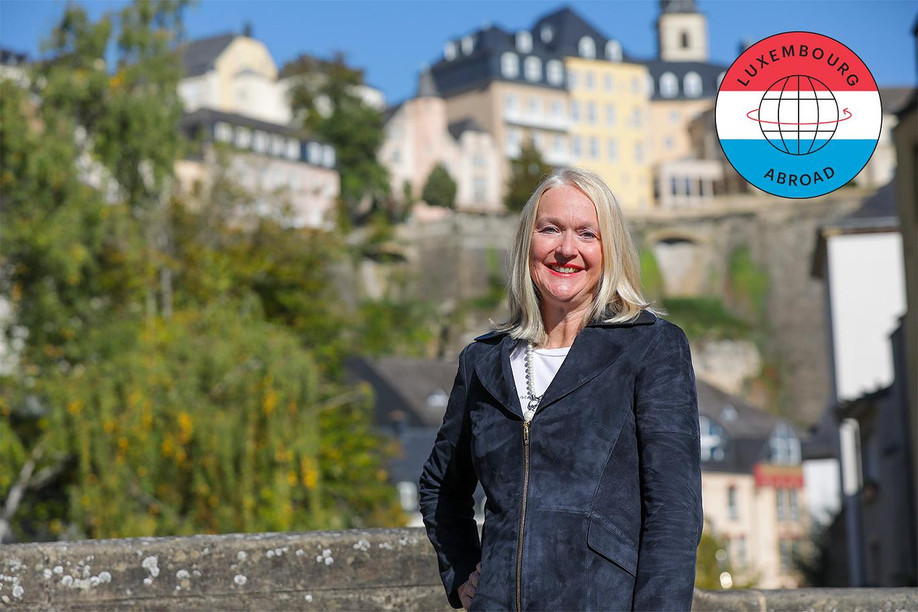 Frauke Oddone, pictured in the Grund during her recent visit Luc Deflorenne