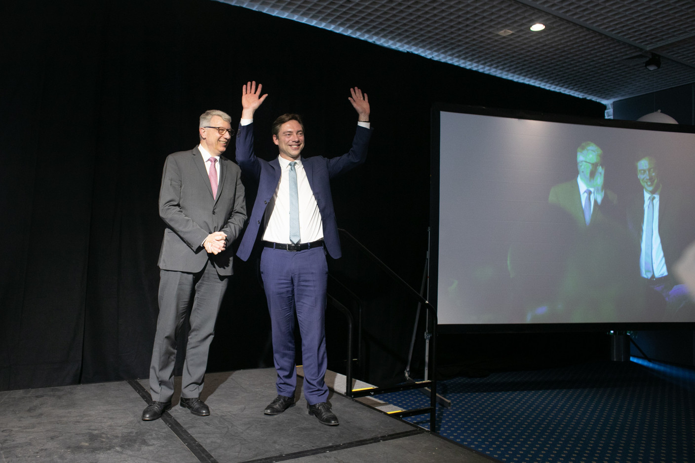 Fred Keup et le député Fernand Kartheiser. (Photo: Matic Zorman/Maison Moderne)