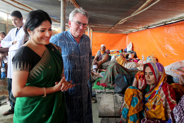 The founder of Friendship, Runa Khan, who has always ensured that the NGO retains its local focus in its efforts to meet the needs of local communities, and Marc Elvinger, the president of Friendship Luxembourg, which is celebrating its 20th anniversary. (Photo: Friendship Luxembourg)
