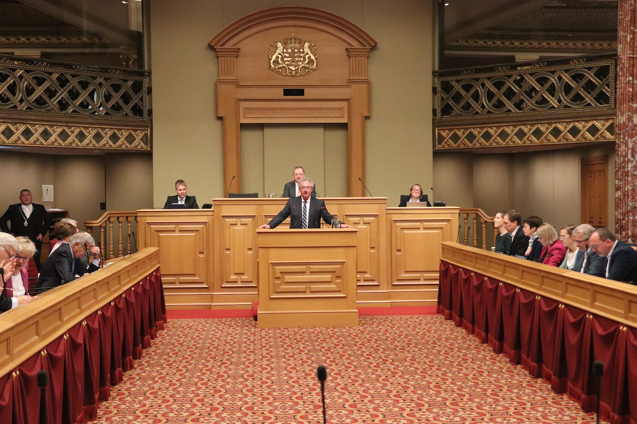Foreign ministre Jean Asselborn on 9 November delivered his annual foreign policy speech in parliament Photo: MAEE
