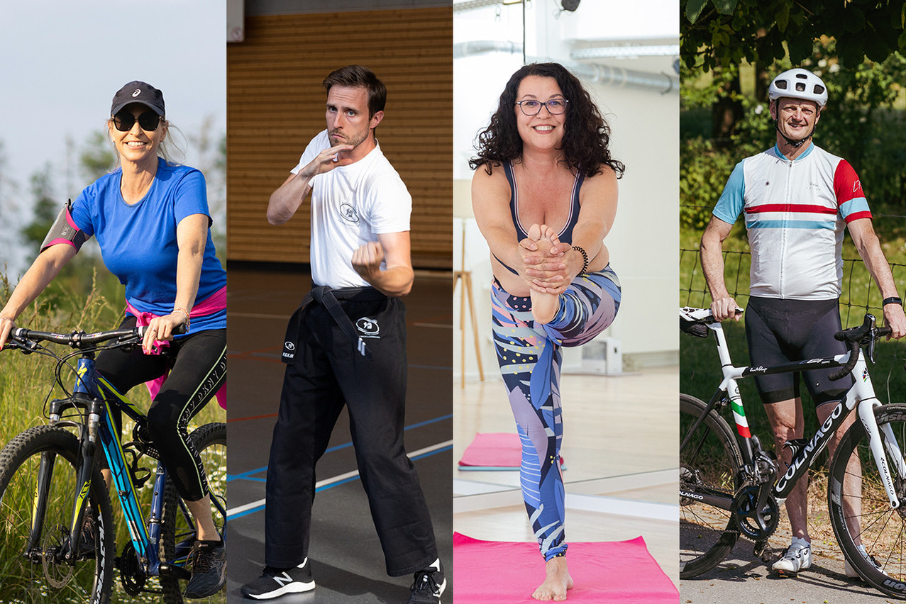 Grainne Corr, Nicolas Volfart, Mariana Florea and Alan Dundon told Delano about their favourite sports. Photos: Guy Wolff; Romain Gamba. Montage: Maison Moderne