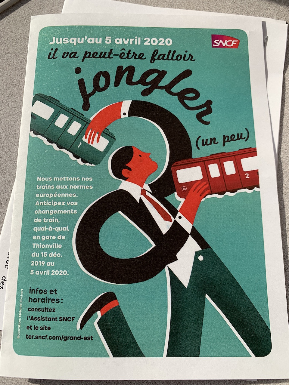 La brochure prochainement distribuée aux frontaliers français prend le parti de l’humour. (Photo: Paperjam)