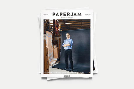 Michel Reckinger en couverture du nouveau Paperjam. (Photo: Andrés Lejona / Maison Moderne)