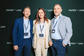 Frederic Pizay, Aurore Kremer, Fiorenzo Tristaino (Pluxee Luxembourg). (Photo : Julian Pierrot / Paperjam)