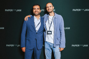 Anis Bendimred (The Red Firm) et Julien Beladina (The Self Expansion). (Photo : Julian Pierrot / Paperjam)