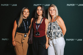 Laura Wiesener, Djelila Reffi and Fanny Adloff (HACA Partners). (Photo : Julian Pierrot / Paperjam)