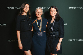 Yasmine Zarrab (Cap4Group), Nathalie Bourdeau (Paperjam) and Lise Roda (Pictet). (Photo : Julian Pierrot / Paperjam)