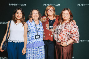 Beste Katchaganov (Paperjam), Alexandra Neves (Mind Tree Coaching), Malika Moukah (House of Coaching) et Emine Krier-Gül (Cross Cultural Coaching & Consulting). (Photo : Julian Pierrot / Paperjam)