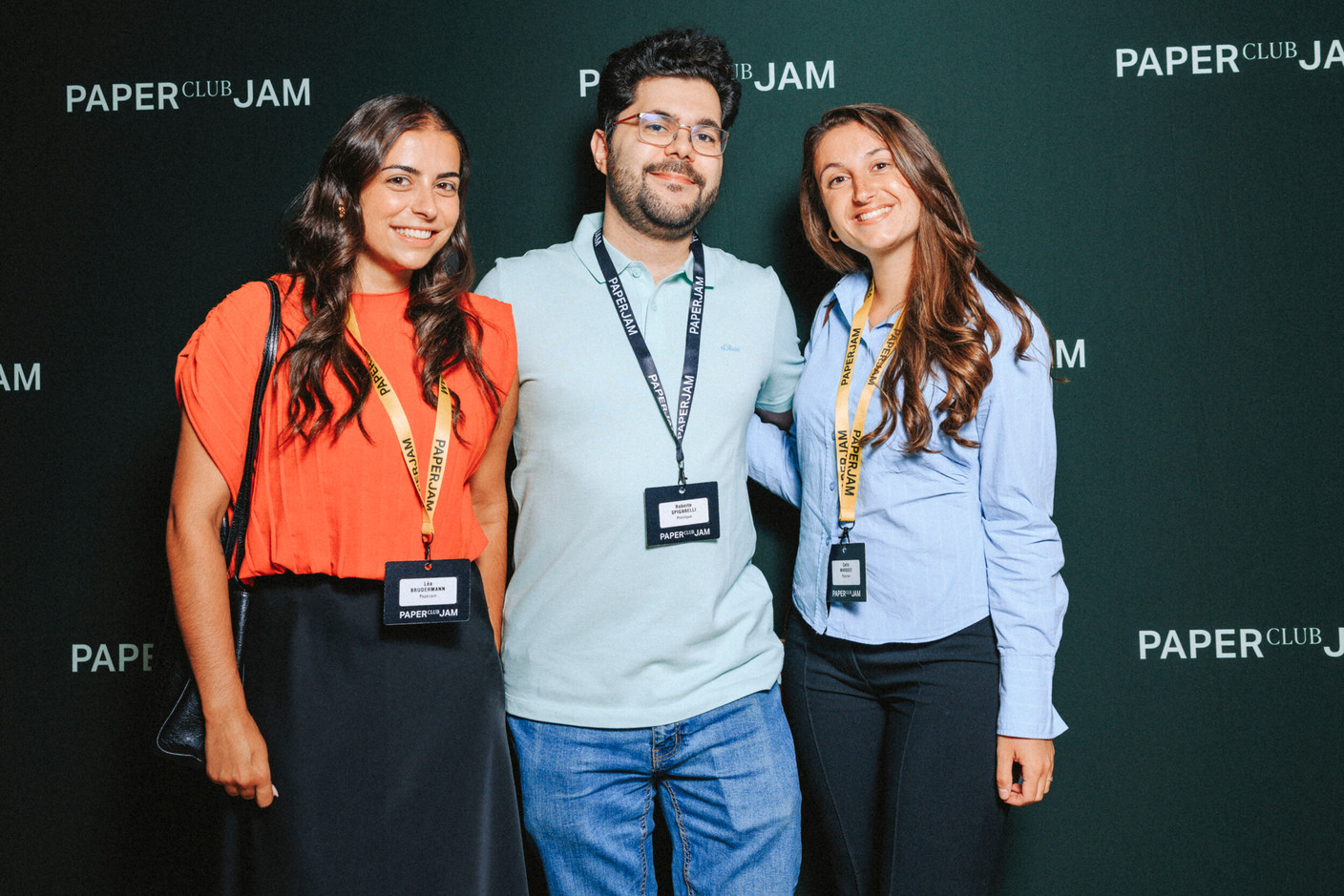 Lea Brudermann (Paperjam), Roberto Spigarelli (Prolingua) and Carla Marques (Paperjam). (Photo : Julian Pierrot / Paperjam)