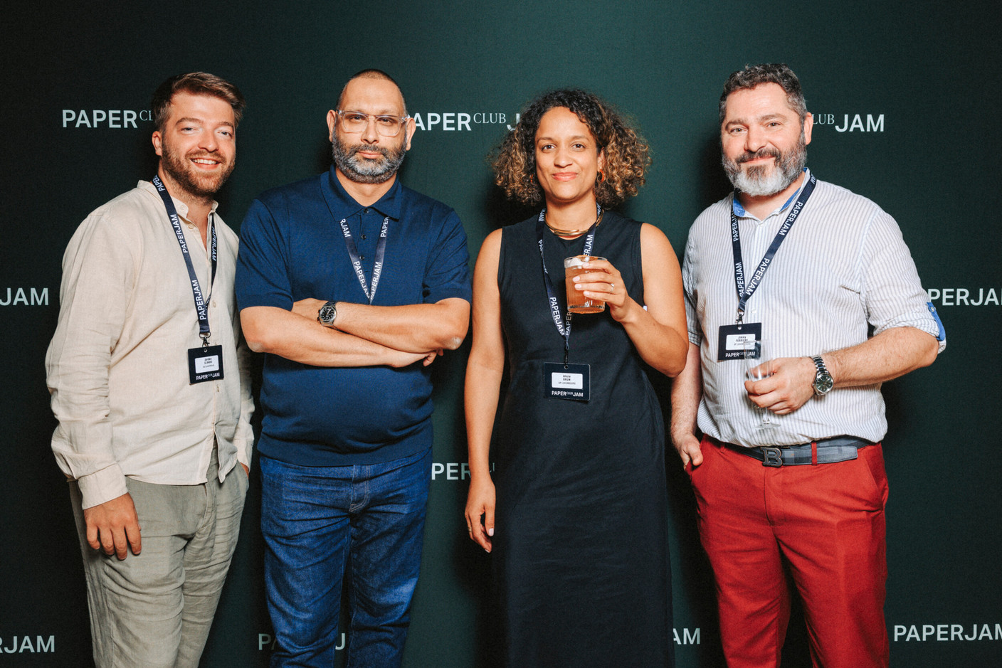 Jérôme Elvard, Djallal Bouras, Alicia Brun and Jimmy Ferriere (Up Luxembourg). (Photo : Julian Pierrot / Paperjam)