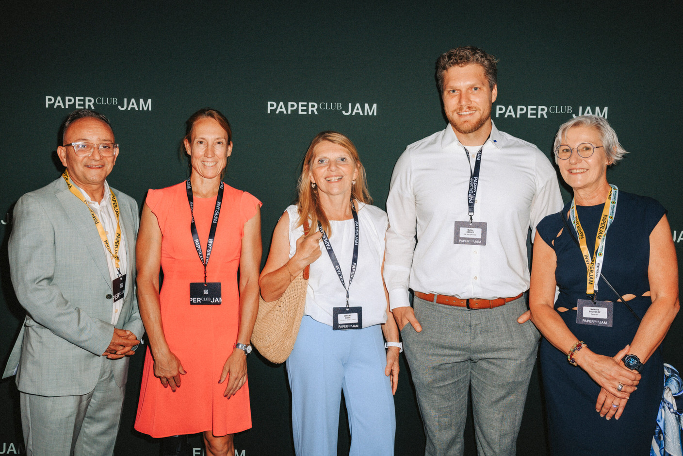Francis Gasparotto (Paperjam), Anne Kremer, Annemie Elsen, Walter Harney (CK Group) and Nathalie Bourdeau (Paperjam). (Photo : Julian Pierrot / Paperjam)