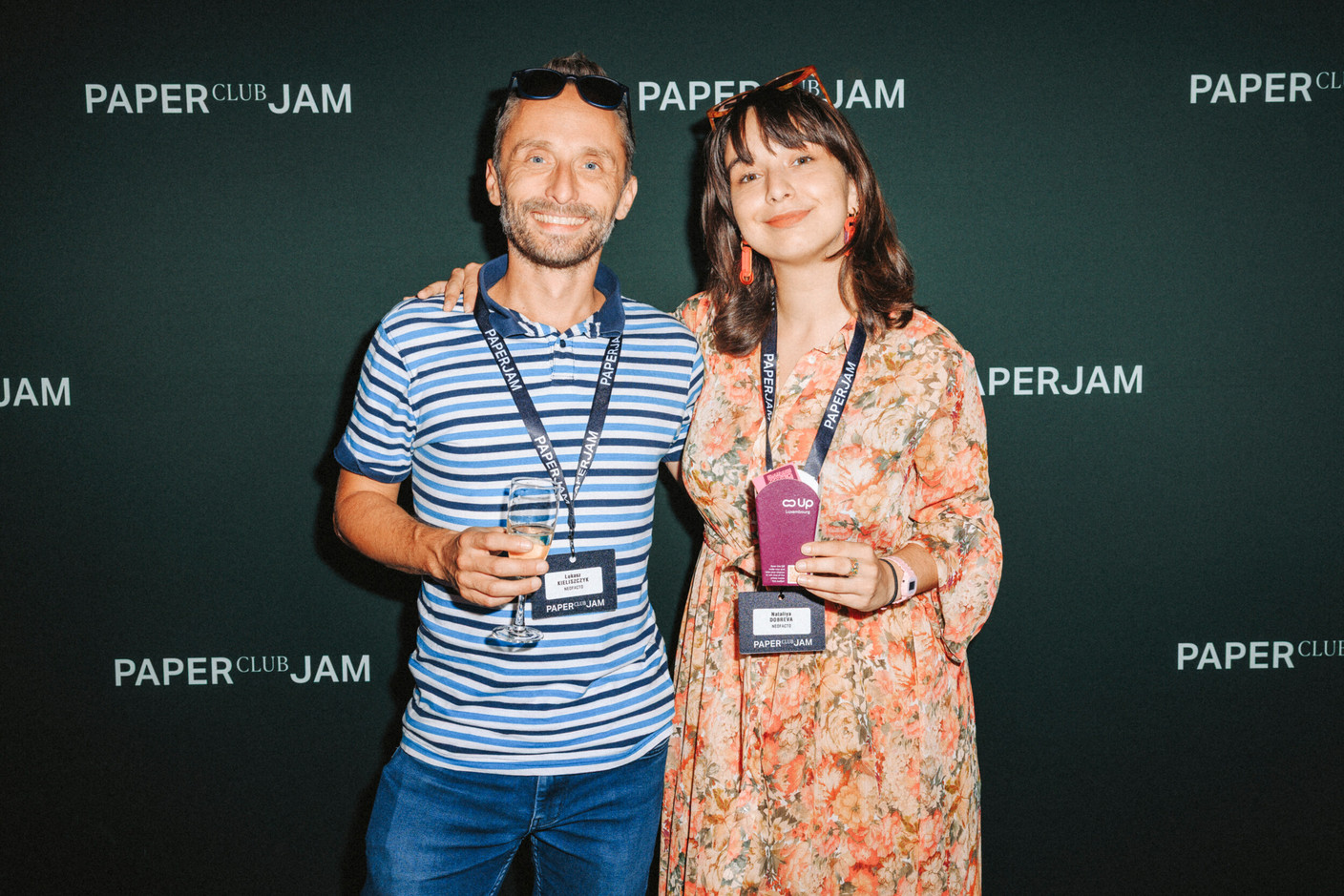 Lukasz Kieliszczyk and Nataliya Dobreva (Neofacto). (Photo : Julian Pierrot / Paperjam)