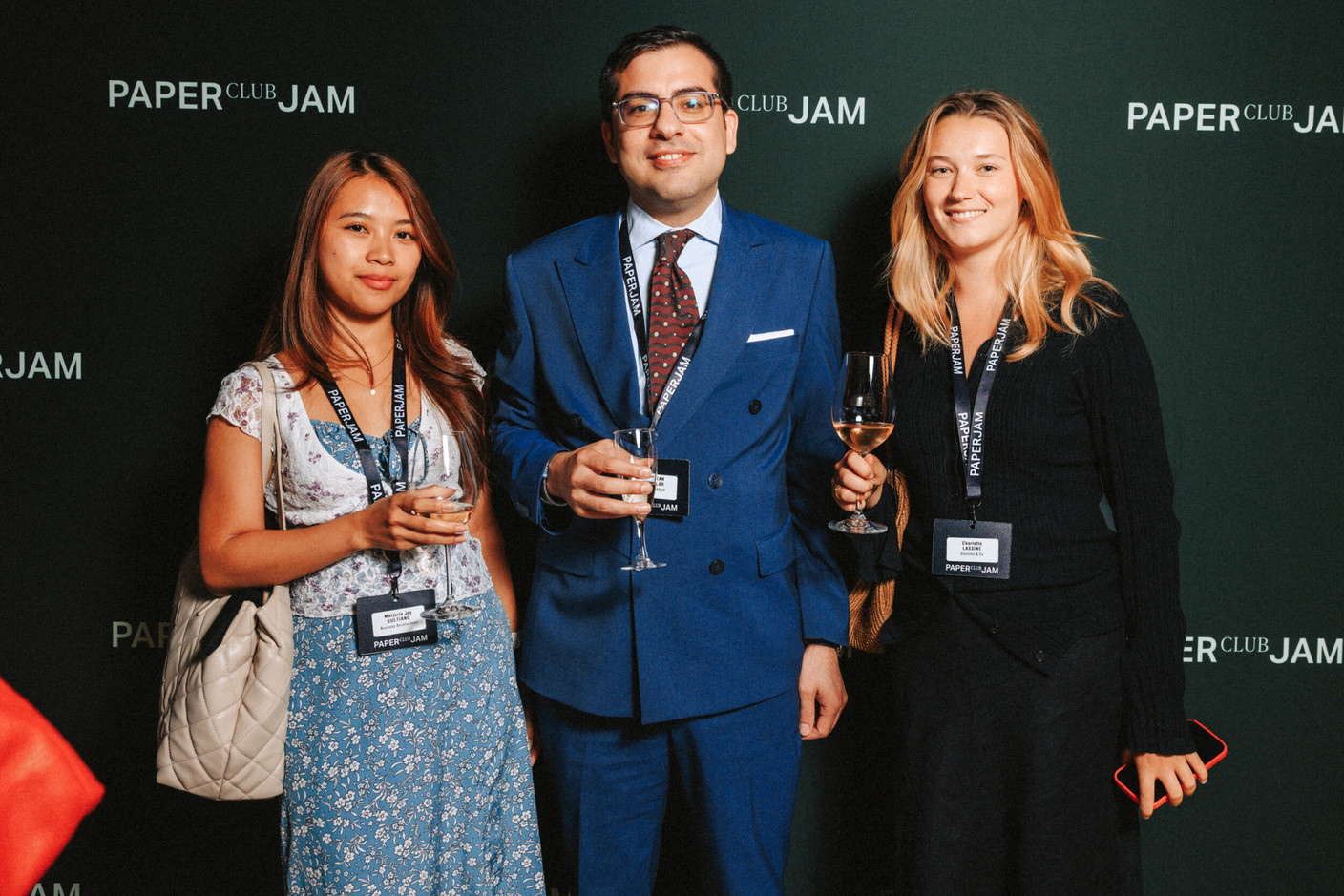 Marjorie Joy Gultiano (Business Development), Dogukan Alcalar (Aztec Group) et Charlotte Lassine (Cocotes & Co). (Photo : Julian Pierrot / Paperjam)