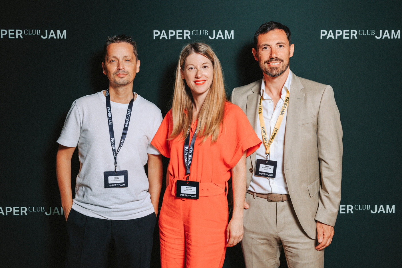 Patrick Coelho (Properties Solutions Group), Alexandra Kieffer (Legere Hotel Group) and Mickael Spezzacatena (Paperjam Club). (Photo : Julian Pierrot / Paperjam)