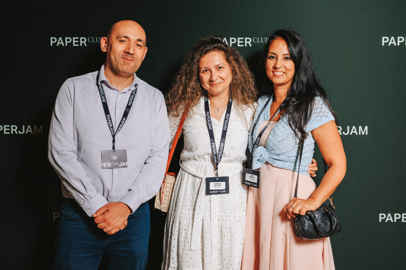 Jérémy Crawford (Freiia-Luxembourg), Tsvetelina Tsvetkova (Brightminds) and Wifak Kammachi (Delaware Belux). (Photo : Julian Pierrot / Paperjam)
