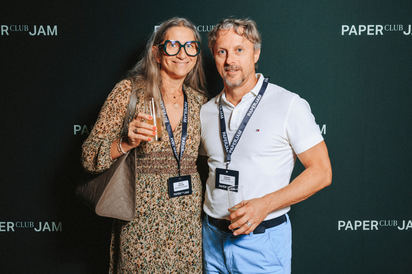 Cecile Crosson (Interflon Luxembourg) et Stéphane Crosson (Harmony Works Consulting). (Photo : Julian Pierrot / Paperjam)